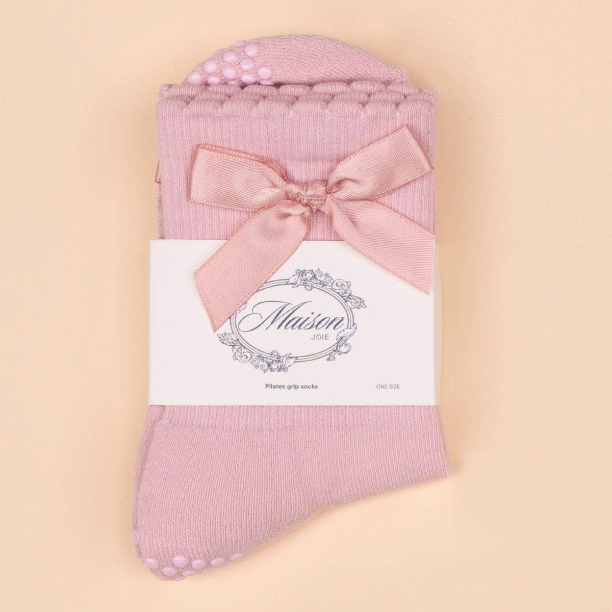 Maison Joie Original Grip Sock- Pink