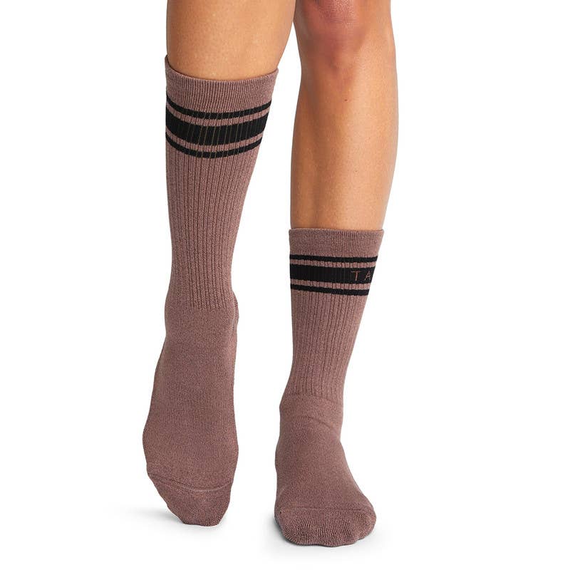 Kai Grip Sock - Clove Stripes