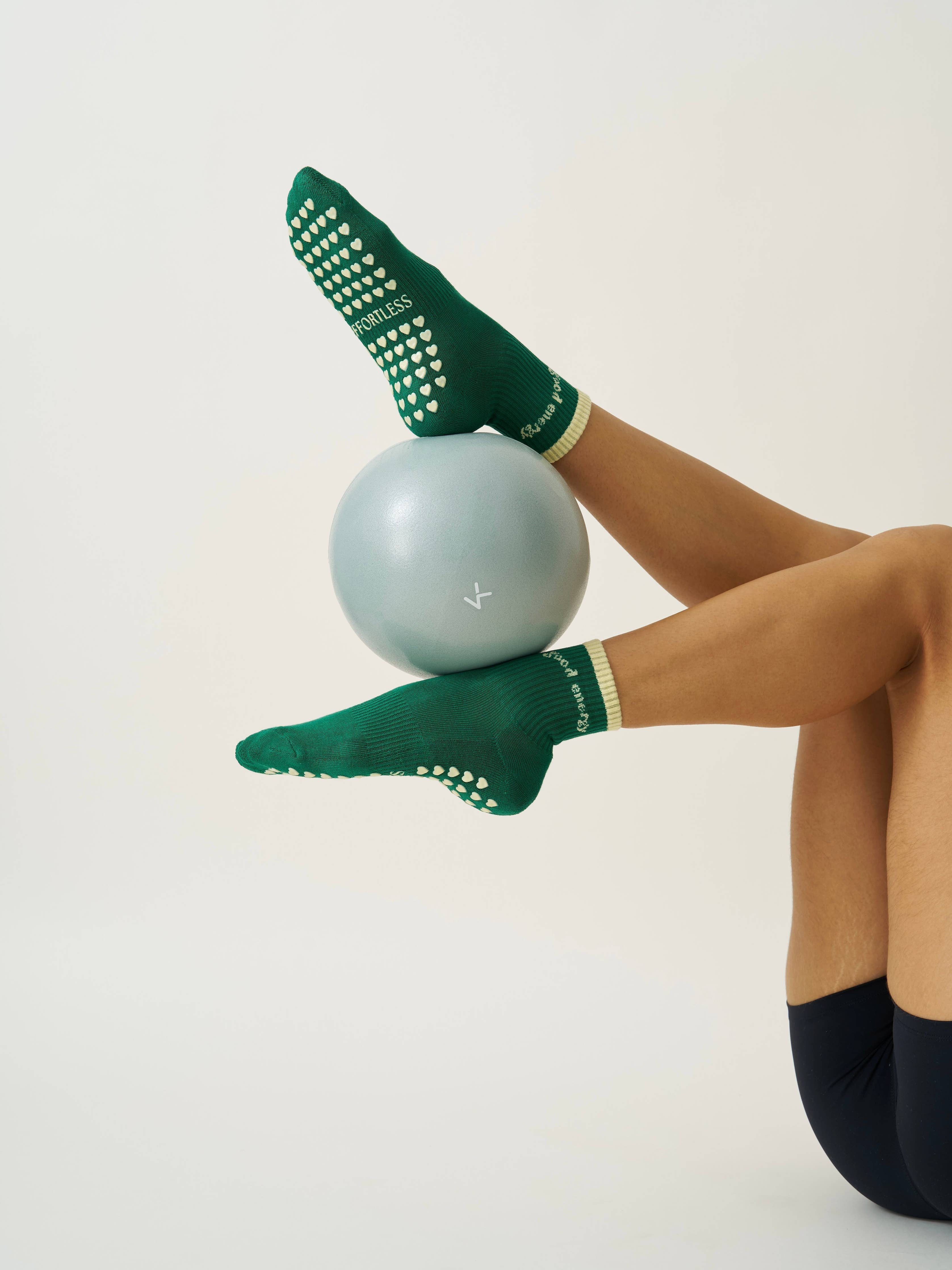 🧘🏼‍♀️ Good Energy Grip Sock – Green