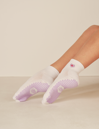 Lucky Honey Harlow Grip Sock in Be Mine