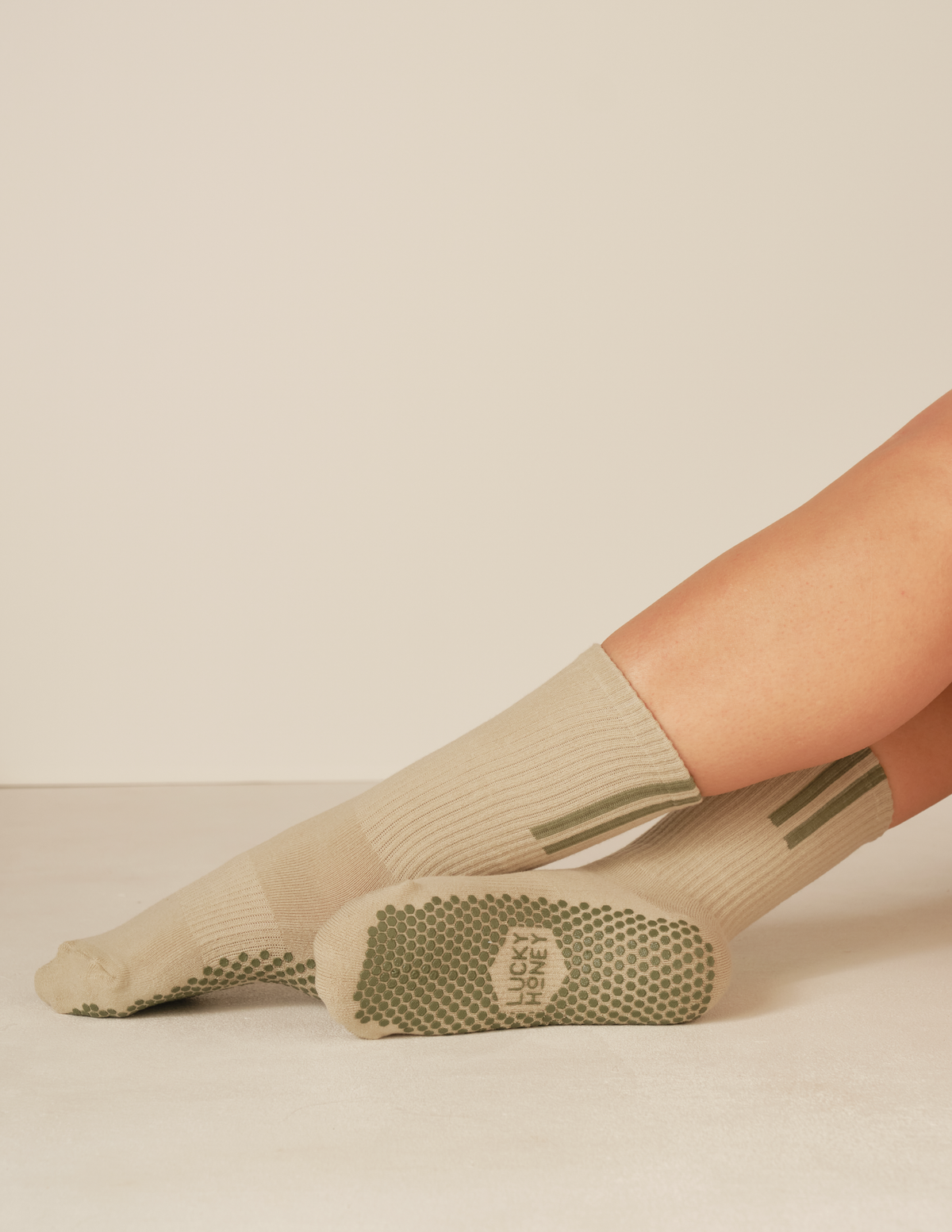 The Lucky Stripe Grip Sock