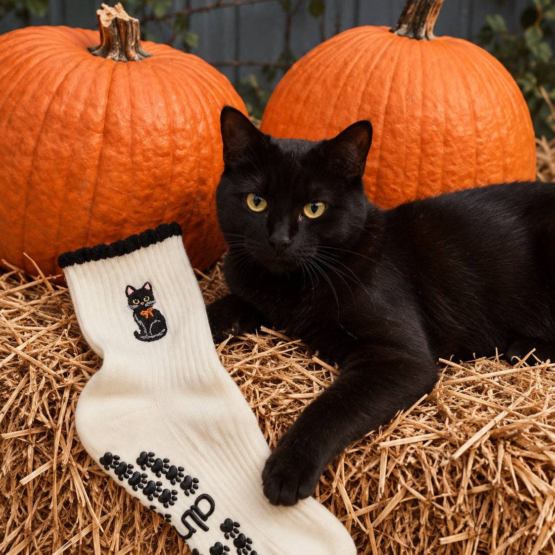 The Black Cat Grip Sock