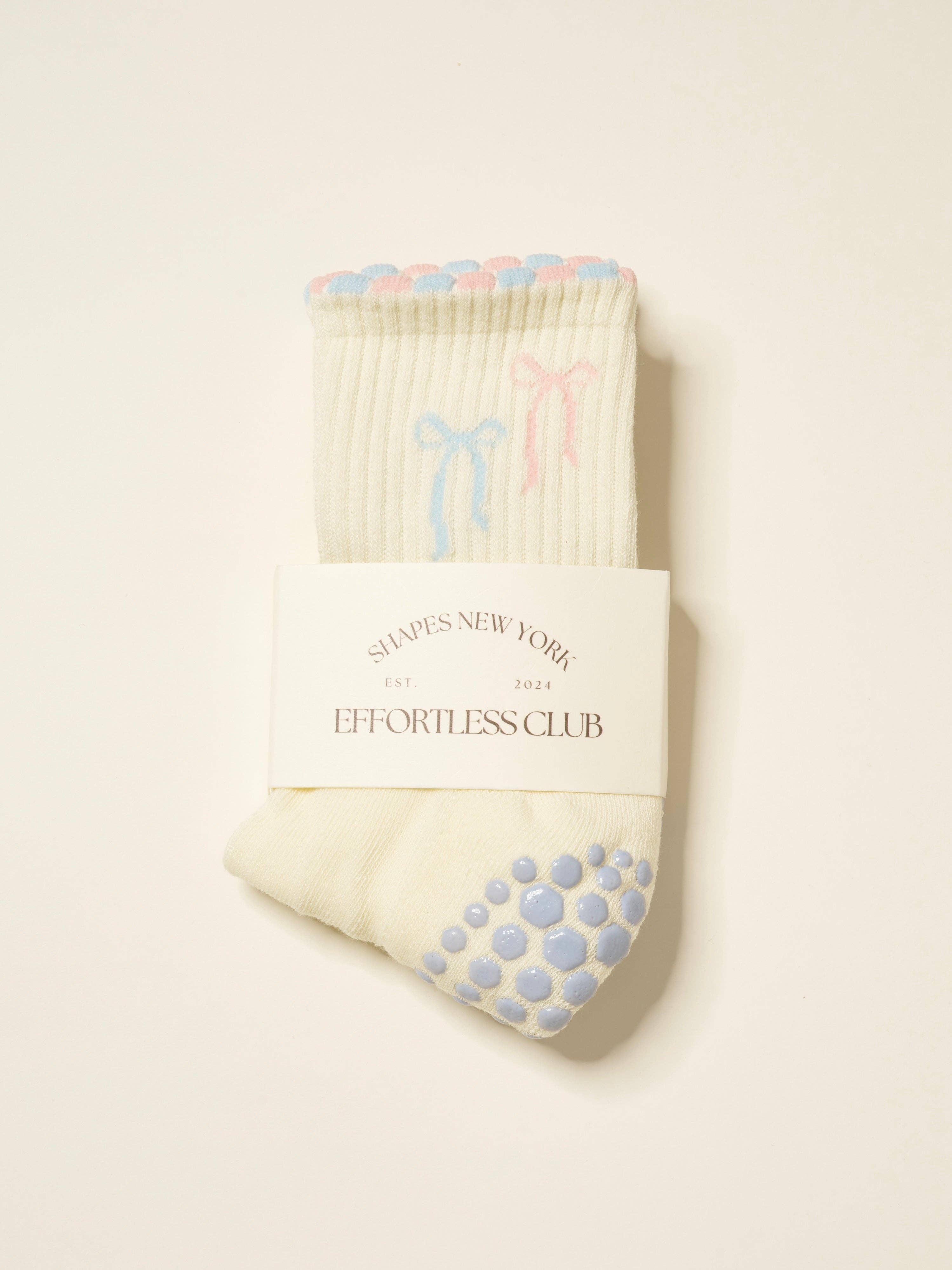 🎀 Ribbon Duo Petal Grip Sock