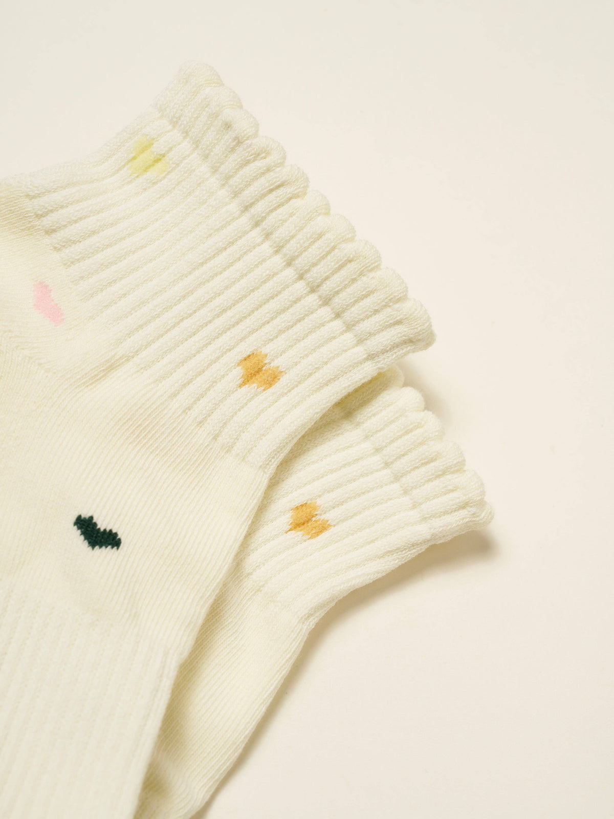 💕 Cropped Crew Grip Sock – Mini Heart