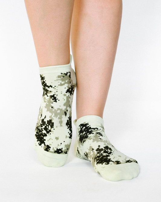 Camper Full Foot Grip Sock | Brush