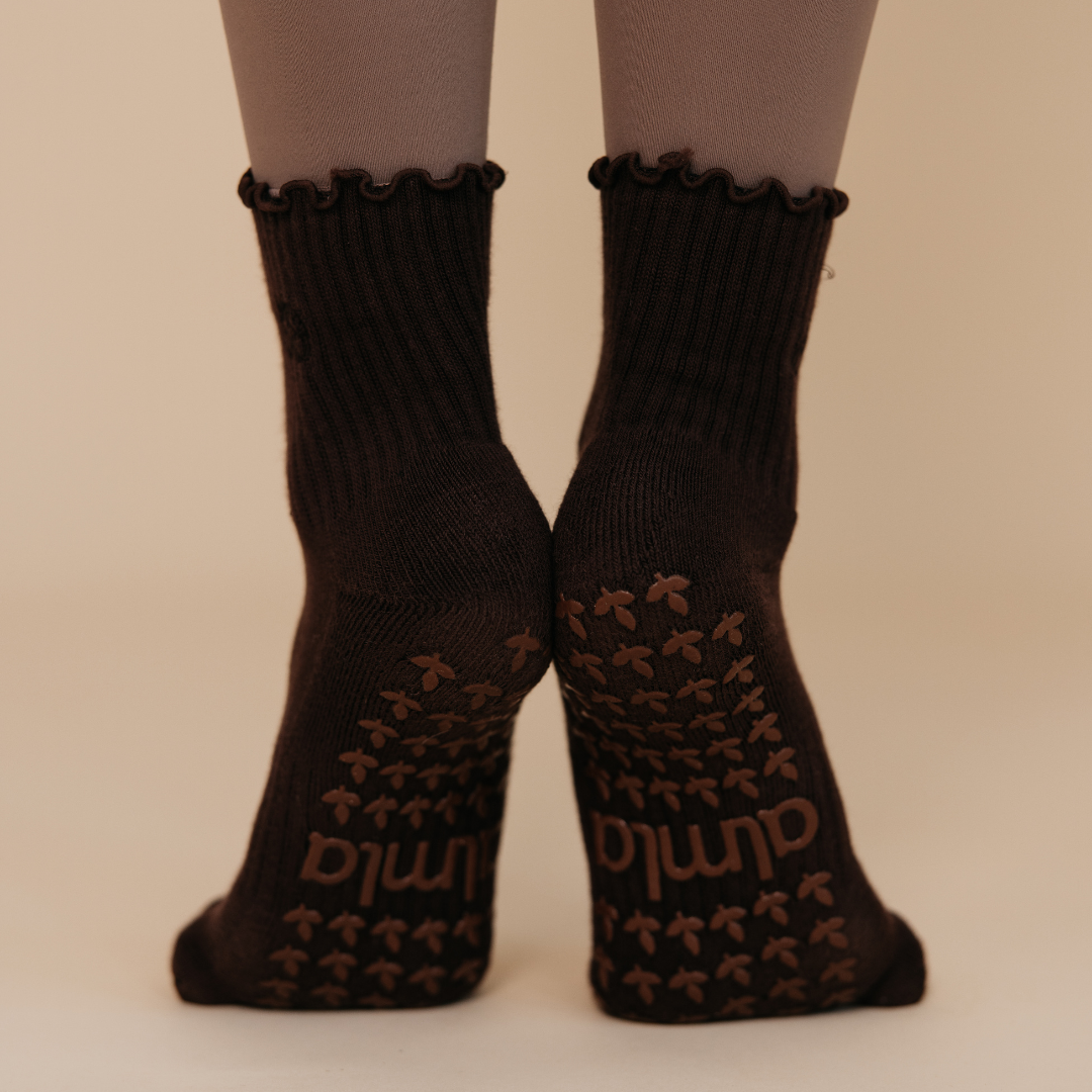 Espresso Grip Socks