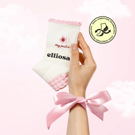 Dual-Direction™ Bloom – Stay Positive Grip Socks