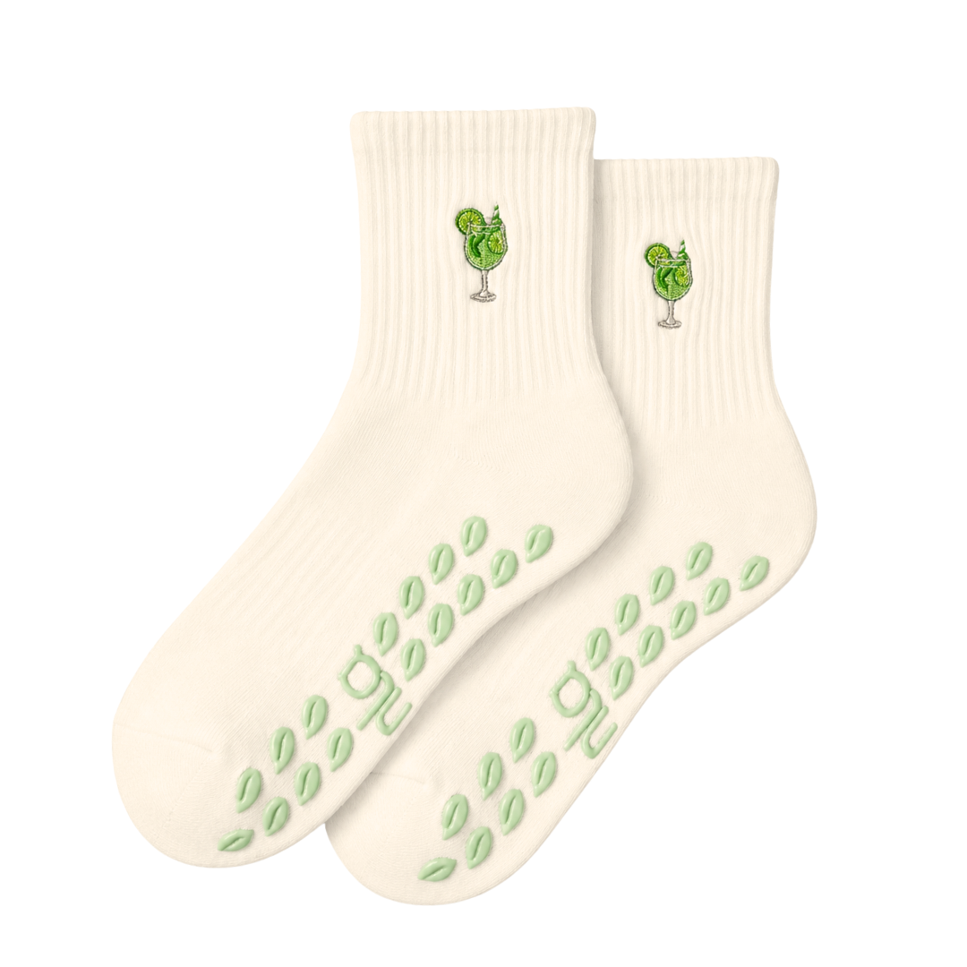 Hugo Spritz Embroidered Summer Grip Socks