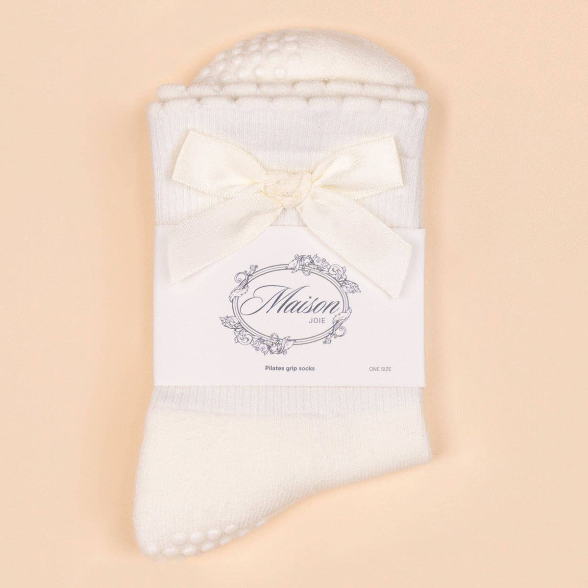 Maison Joie Original Grip Sock - White