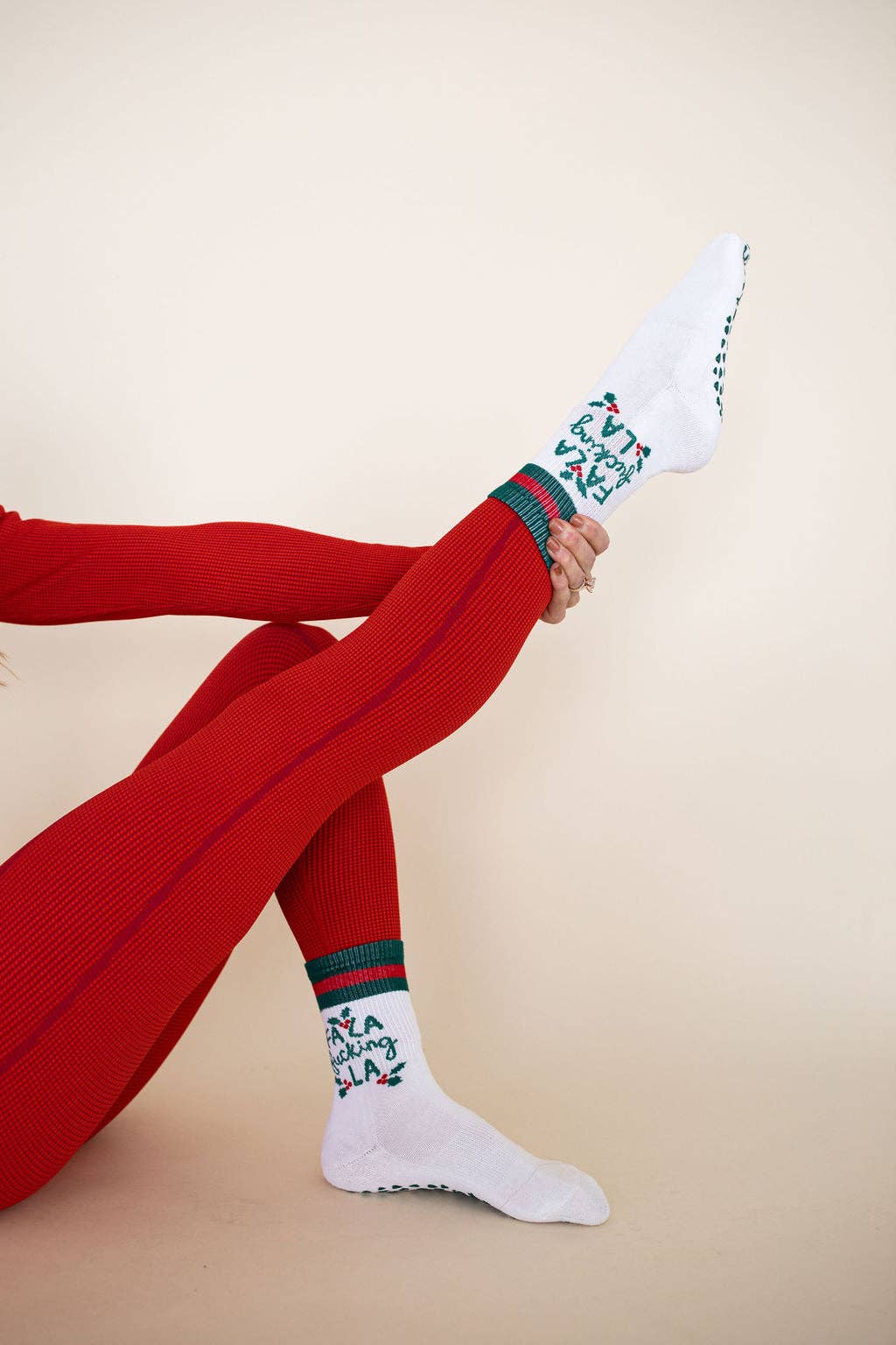 Fa La F*cking La Holiday Grip Socks