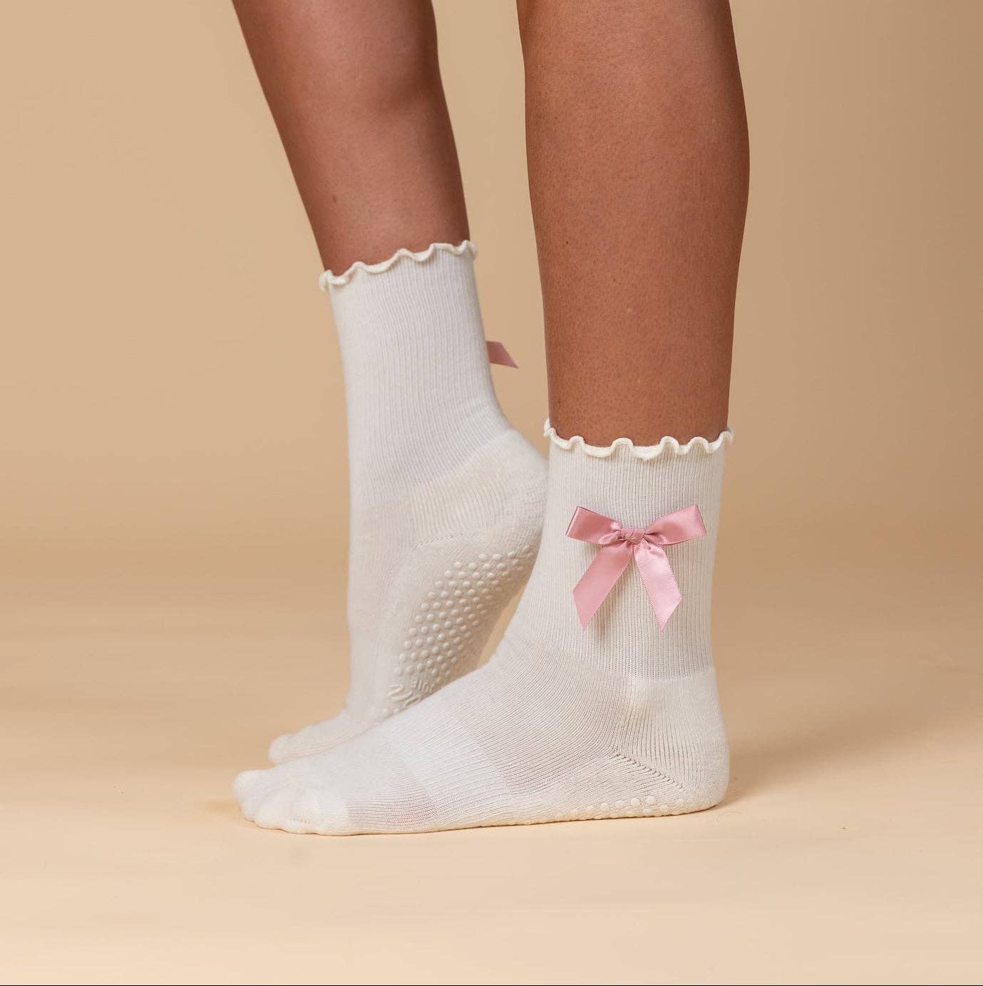 The Classic Grip Sock - Pink
