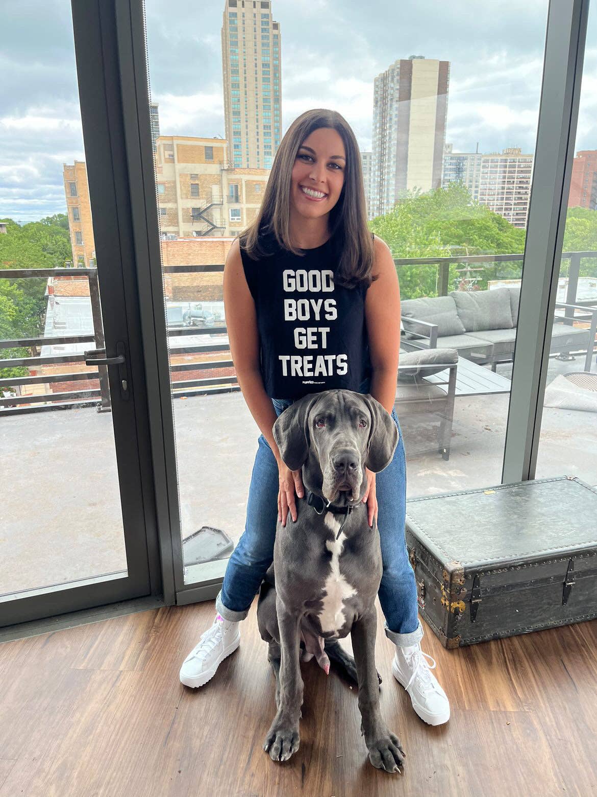 Good Boys Get Treats Crop Tank| Pink Font | Gift for Dog Lovers