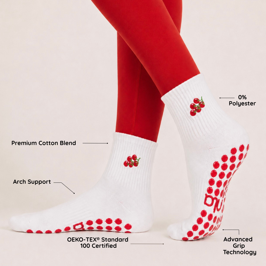 The Tomato Grip Sock