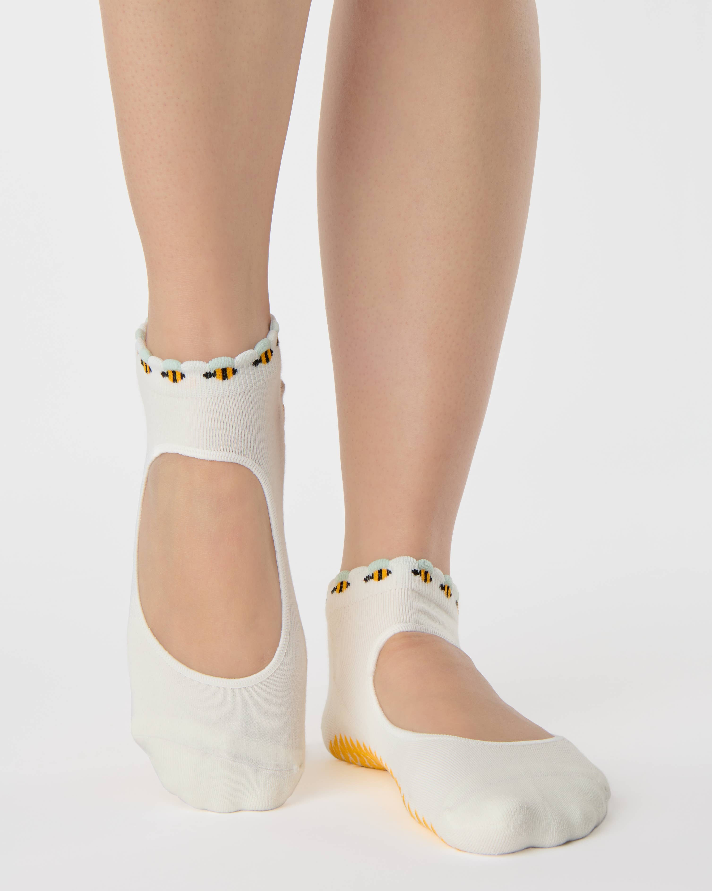 Icon Cuff Strap Grip Sock | Bee