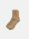 The Core Club Boo Halloween tan crew grip socks with ghost embroidery