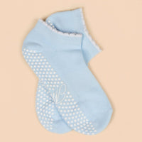 Maison Joie Muse Shortie Grip Socks - Pale Blue