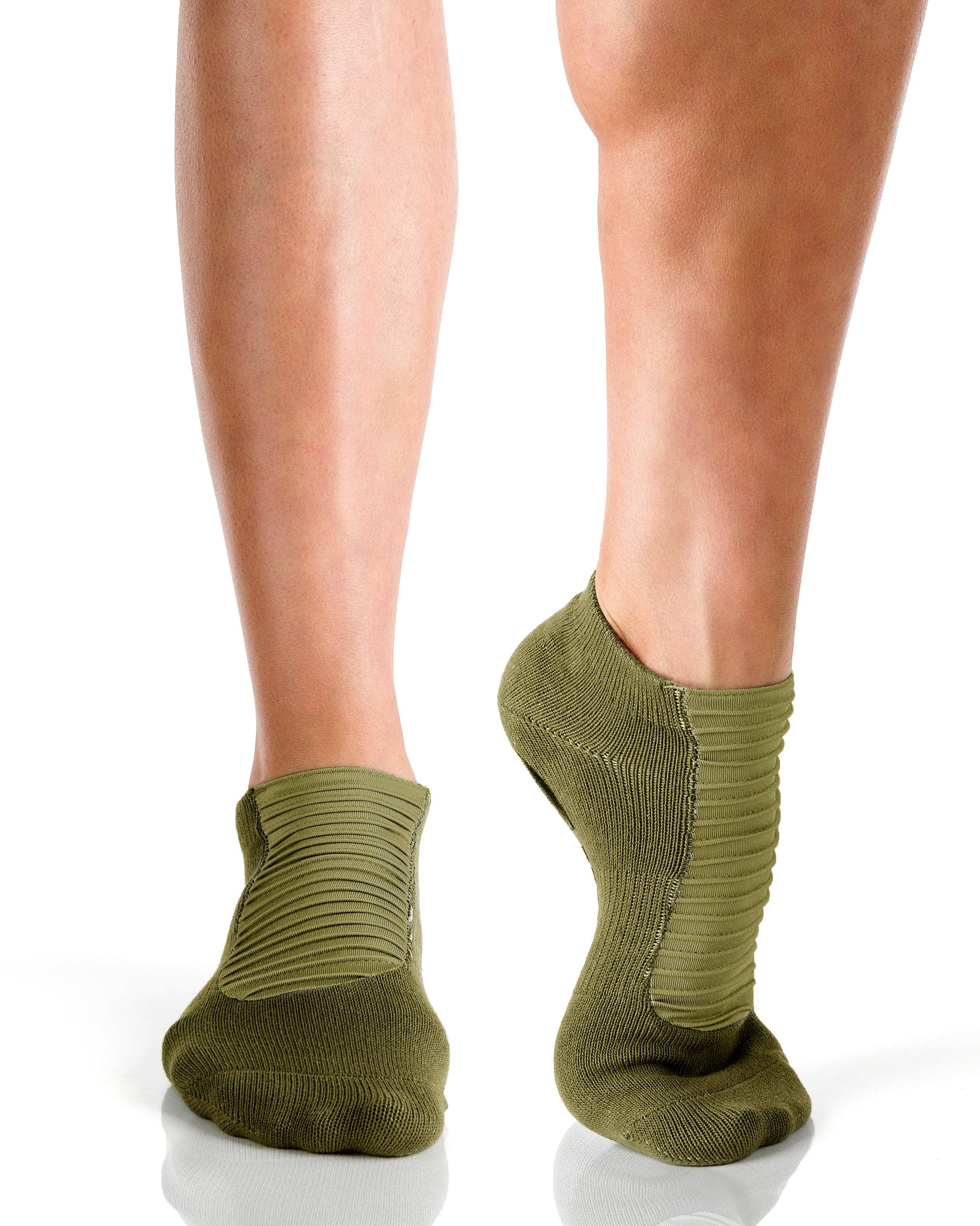Moto Closed Toe Grip Sock (Army Green)