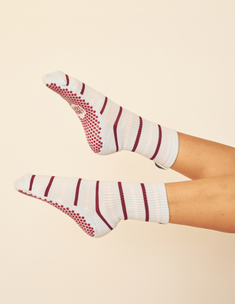 Lucky Honey Lola Crew grip socks — product photo