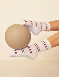 Lucky Honey Lola Crew grip socks — product photo