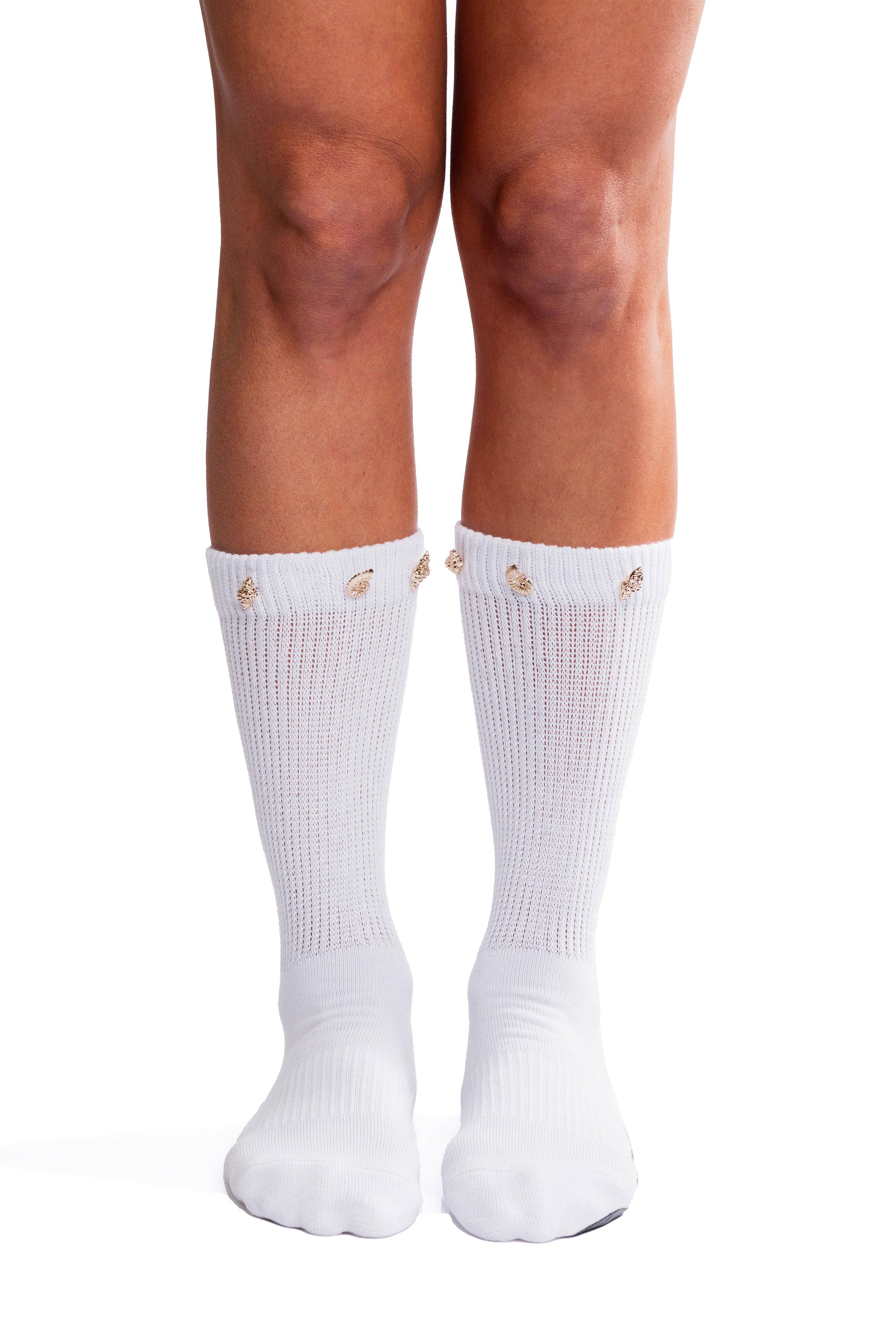 Seashell Grip Sock