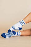 Amore Shorty Ruffle Crew Grip Sock