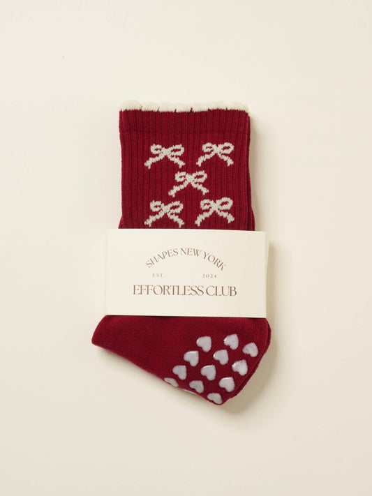 🎀 Ribbon Petal Grip Sock