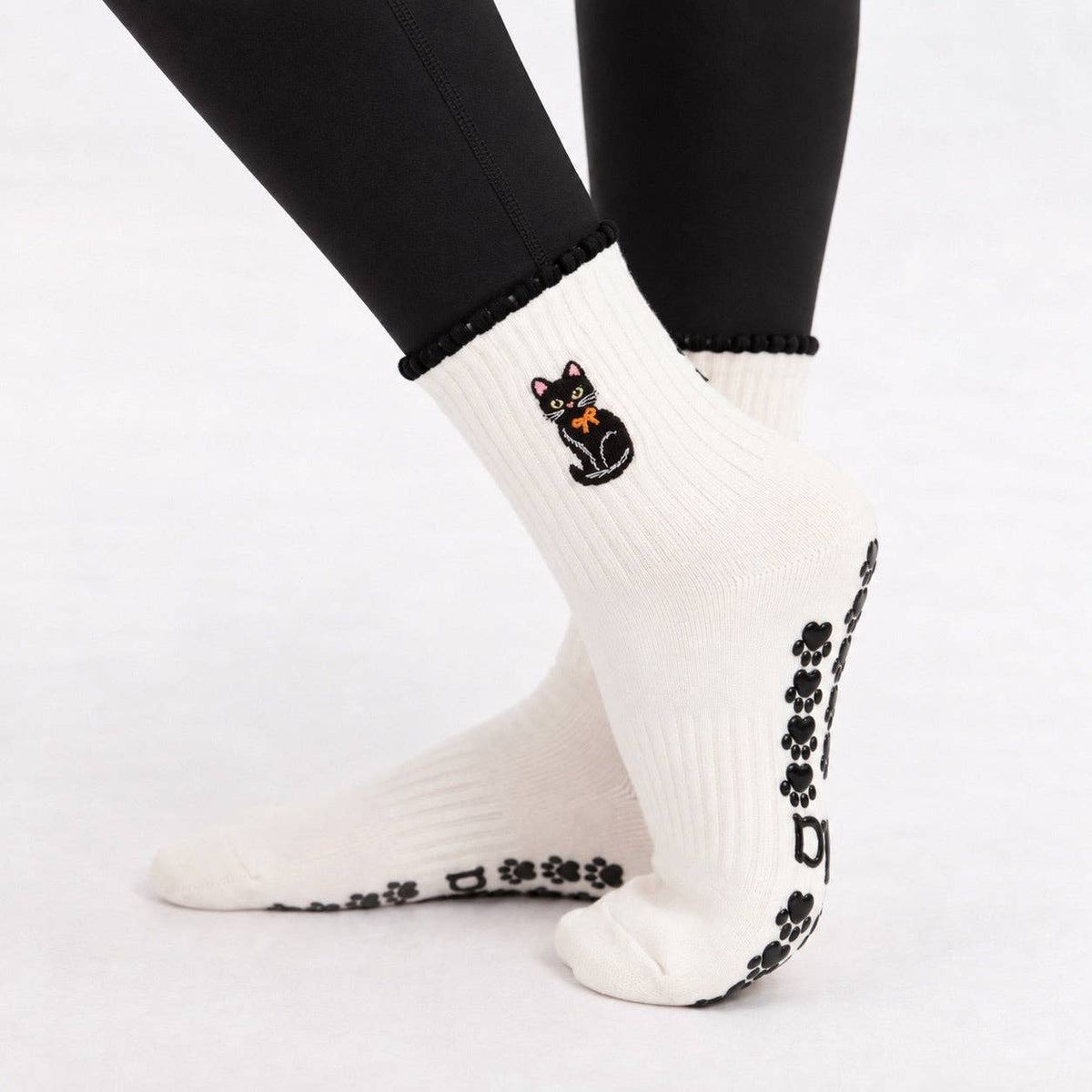 The Black Cat Grip Sock
