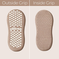 Sole grip detail on Elliosa Toffee Bow grip socks
