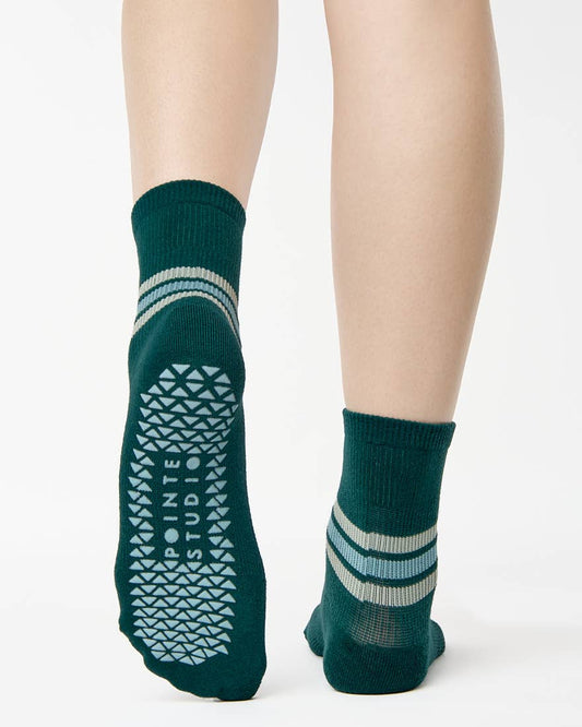 Phoebe Ankle Grip Sock - Green