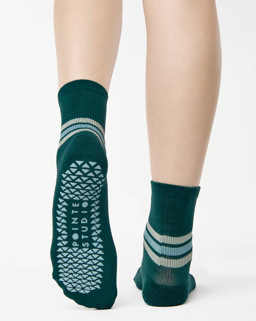 Phoebe Ankle Grip Sock - Green