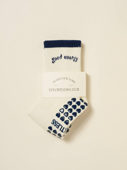 🧘🏼‍♀️ Good Energy Grip Sock – Navy