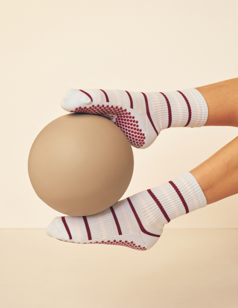 Lucky Honey Lola Crew grip socks — product photo