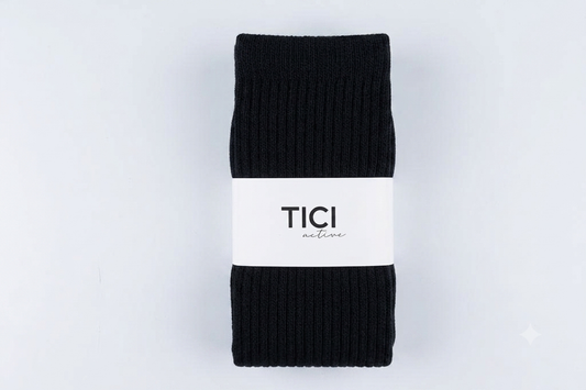Black Scrunch Grip Socks