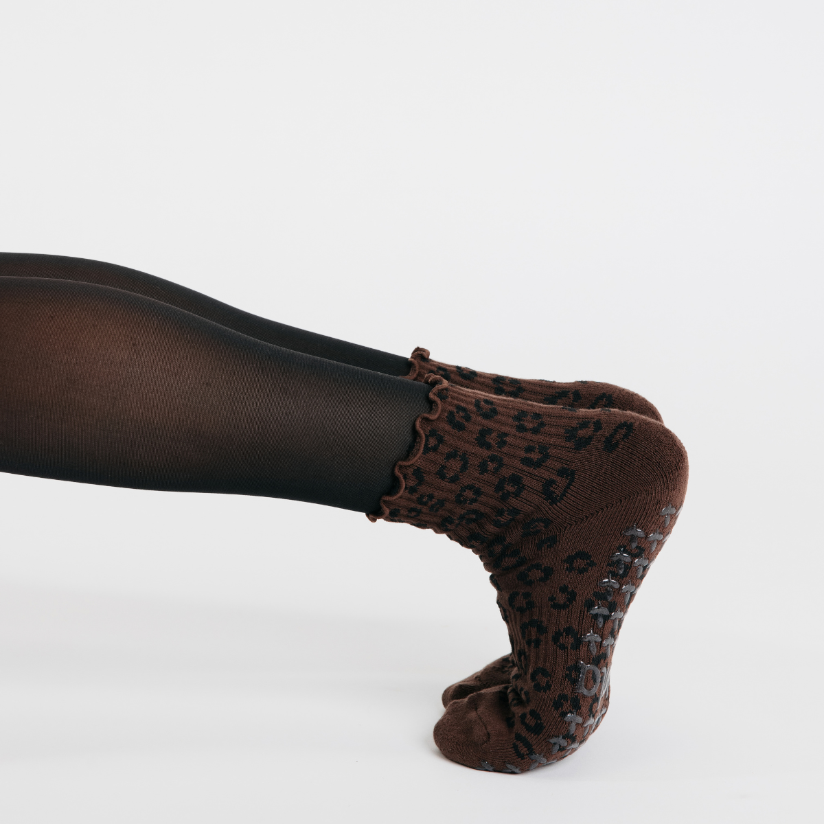 Leopard Grip Socks