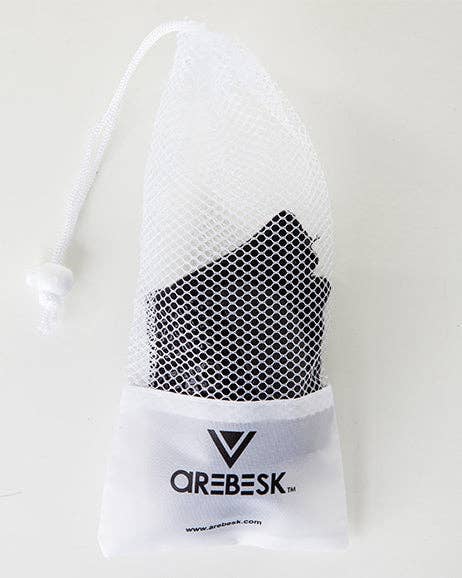 Arebesk Muse Open Toe Grip Socks with signature mesh wash bag