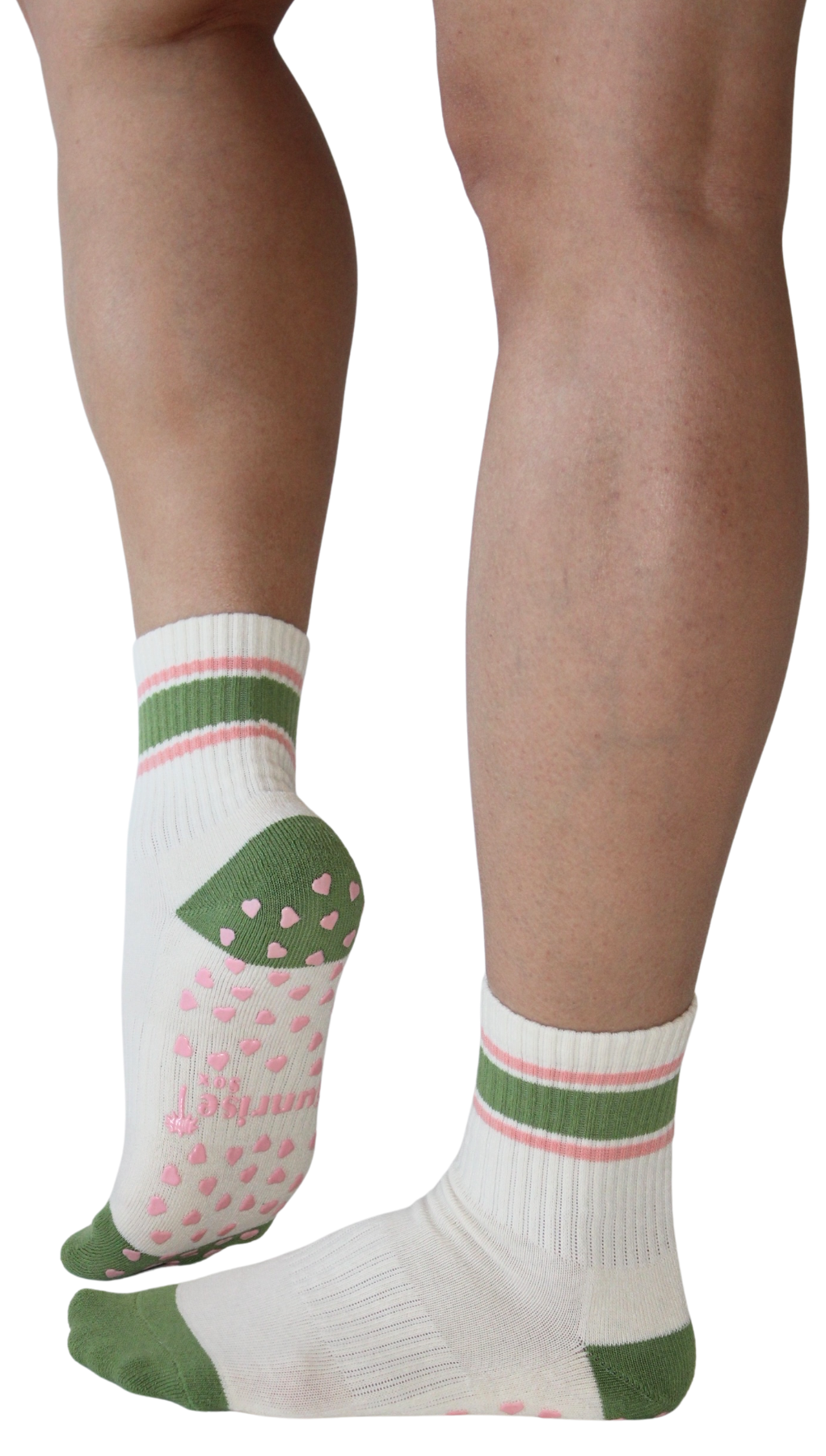Strawberry Matcha Grip Sox