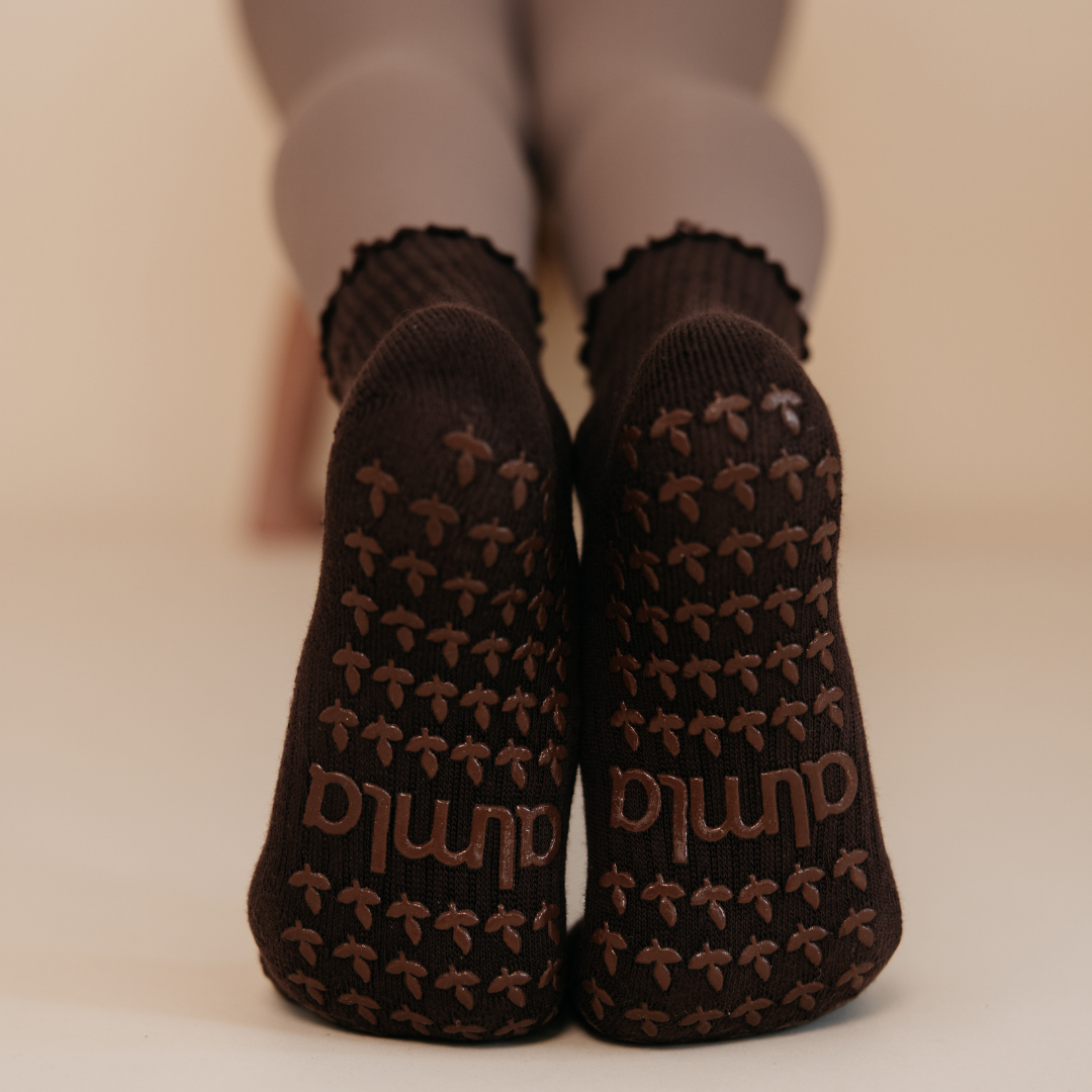 Espresso Grip Socks