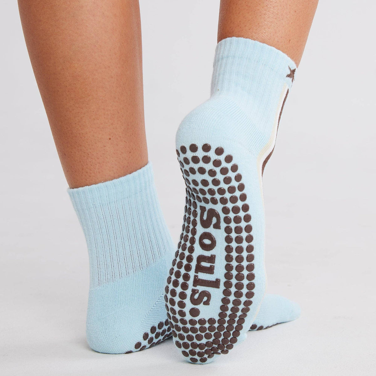 Souls Track Star grip socks with racing stripes and star detail