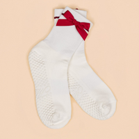 Maison Joie Signature Grip Socks – Red