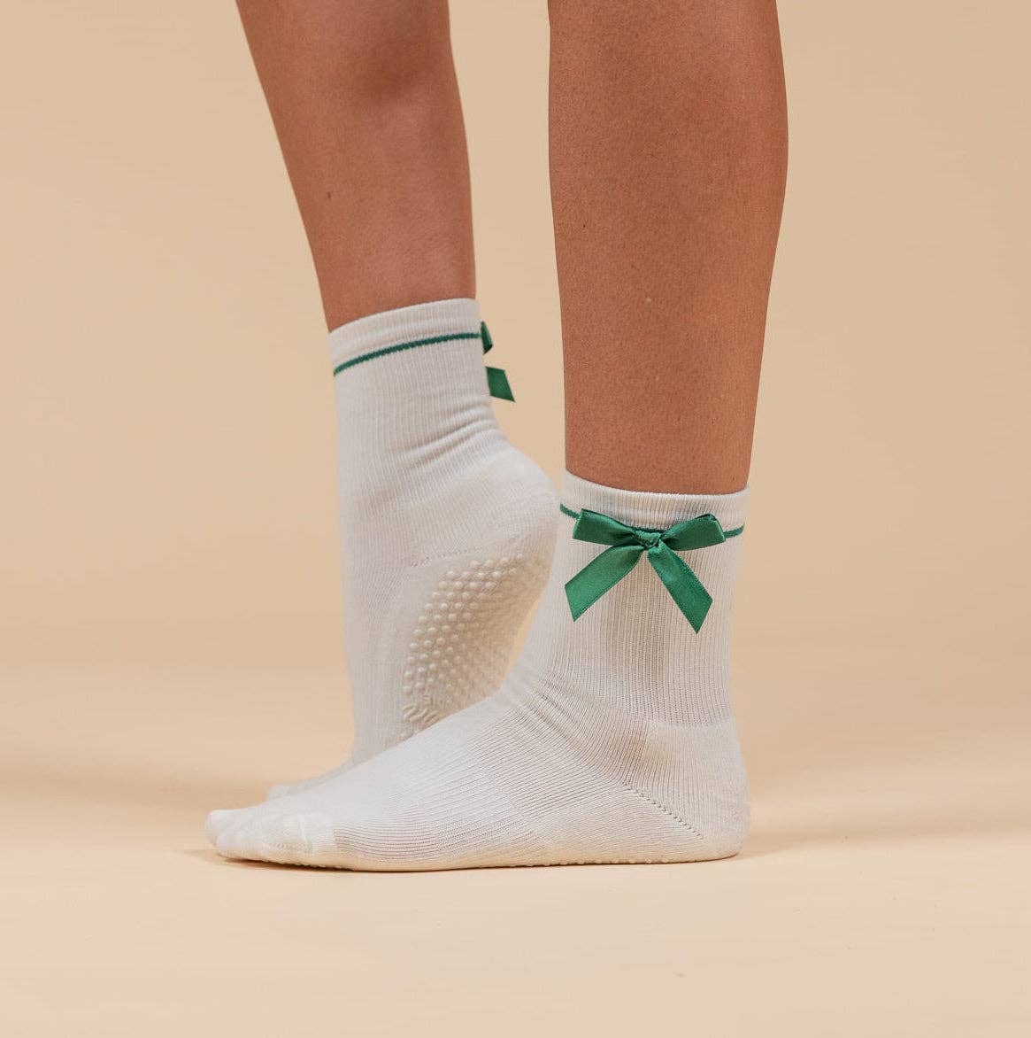 Maison Joie Signature Grip Socks – Green