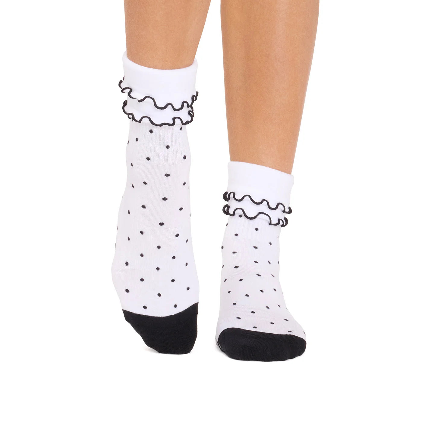 Aria Bonbon Grip Sock - Polka Dot Frills