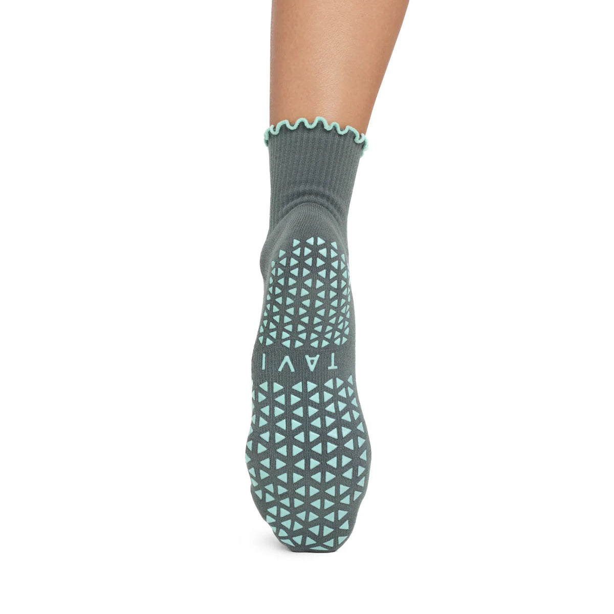 Aria Ruffle Grip Socks – Marina