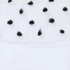 Aria Tulle Cuff Grip Sock - White