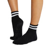 TAVI Aria Mini-Crew grip socks in Ebony - product view