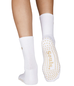 🤍 Beige Heart Grip Socks