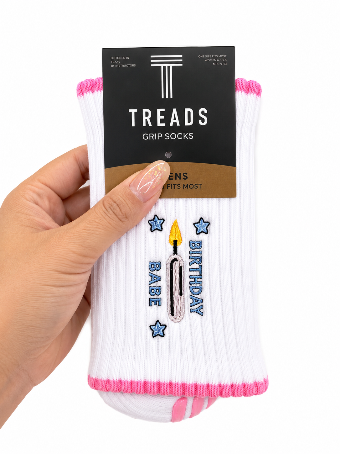 Birthday Babe Grip Socks
