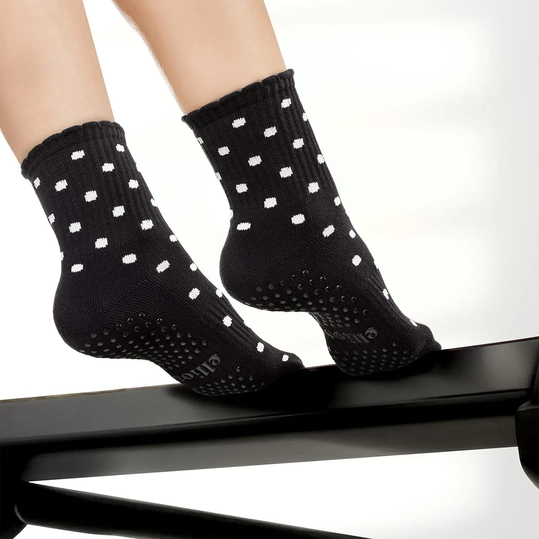 Dual-Direction™ Grip – Noir Polka Dots