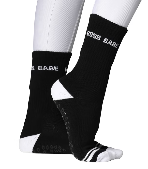 Boss Babe Grip Sock – Black