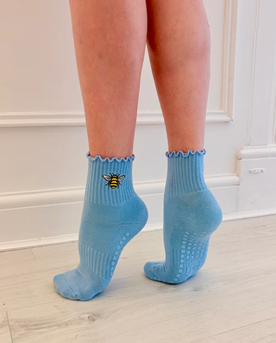 Bumble Bee Grip Sock – Crew Sock with Studio Grip