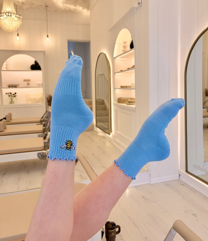 Bumble Bee Grip Sock – Crew Sock with Studio Grip